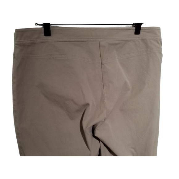 Eileen Fisher Beige High-Rise Tapered Pants | Stretch | Size M | Preowned - Picture 4 of 5